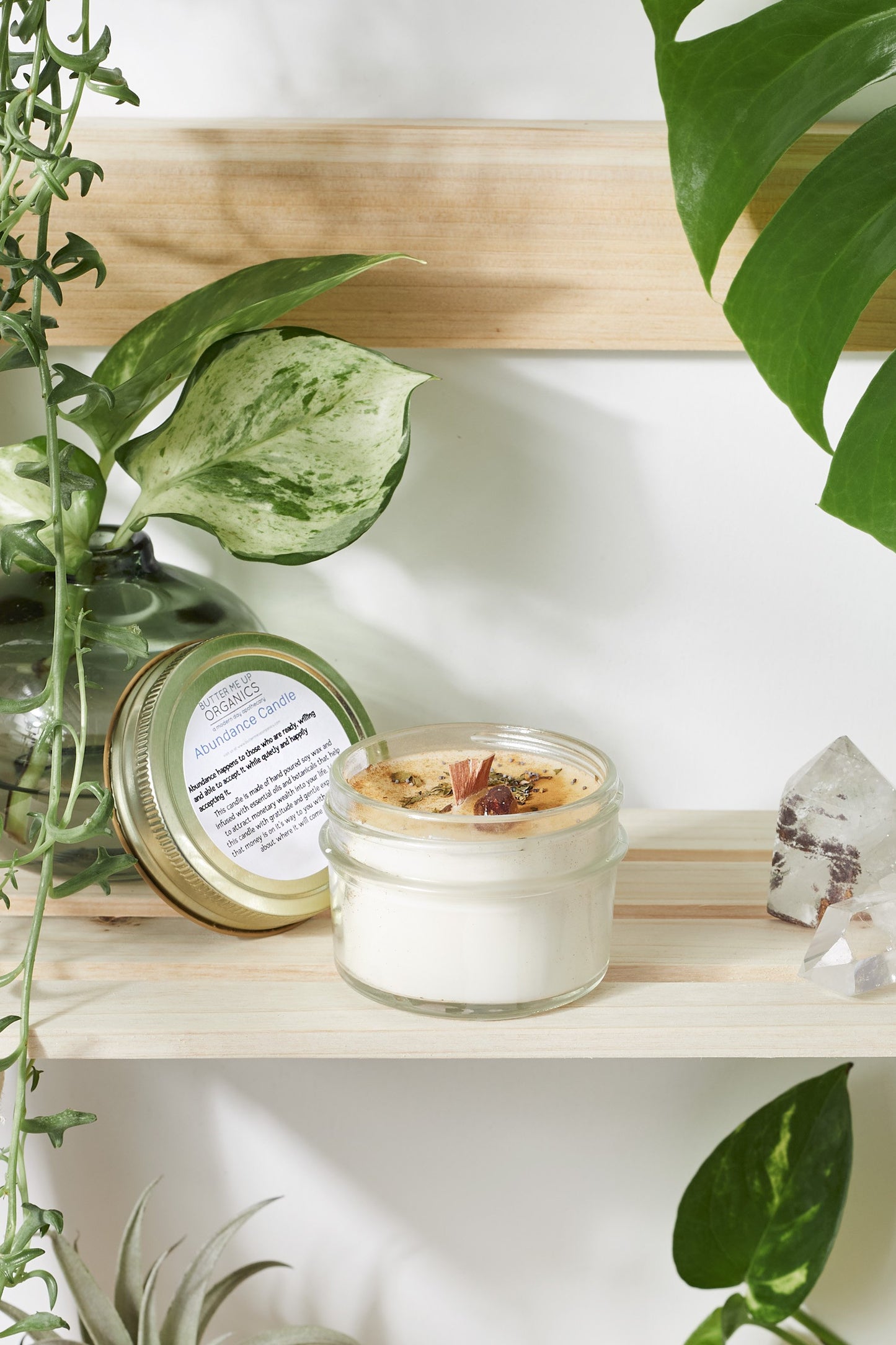 Organic Abundance Candle / Ritual Candle / Intention Candle / Hand Poured - Organify Me
