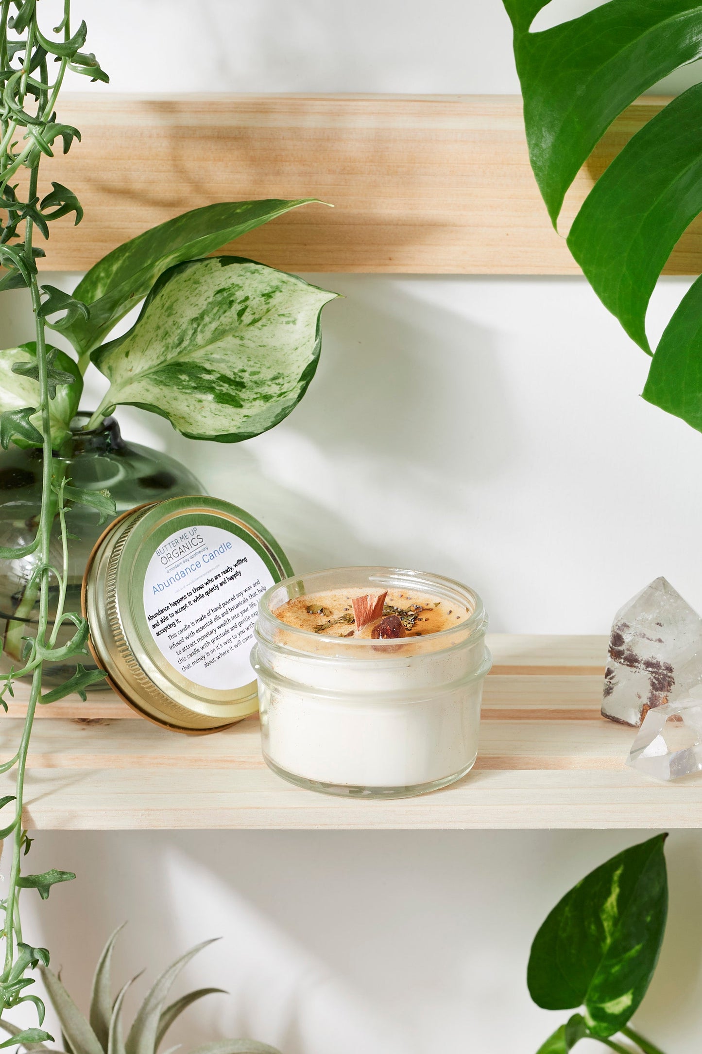 Abundance Candle / Ritual Candle / Intention Candle / Hand Poured - Organify Me