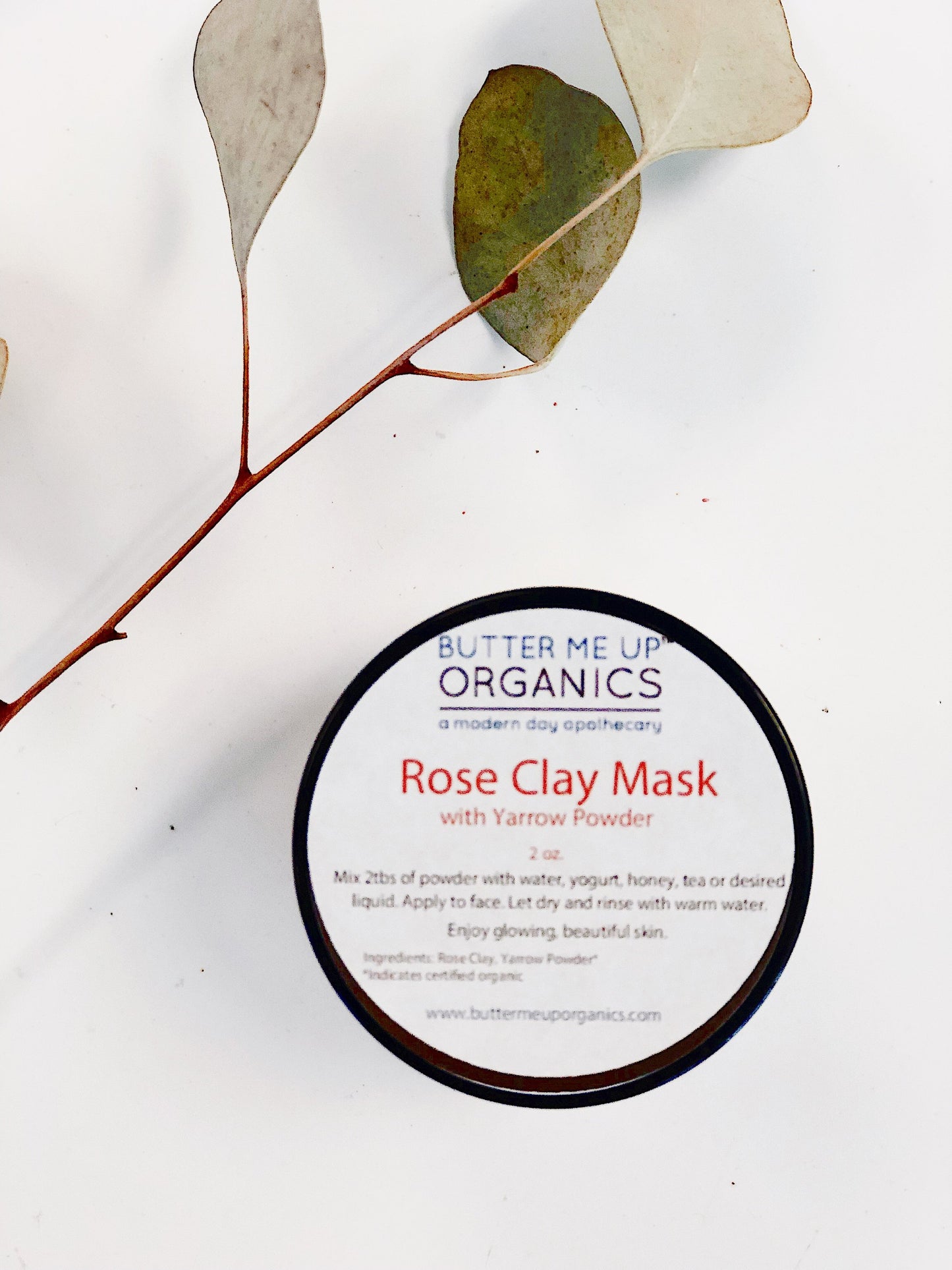Rose Clay Face Mask - Organify Me
