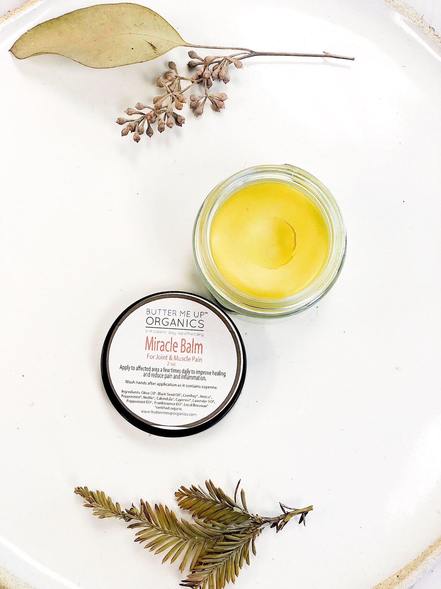 Miracle Balm / Organic Herbal Pain Balm / Muscle Pain / Deep Joint - Organify Me