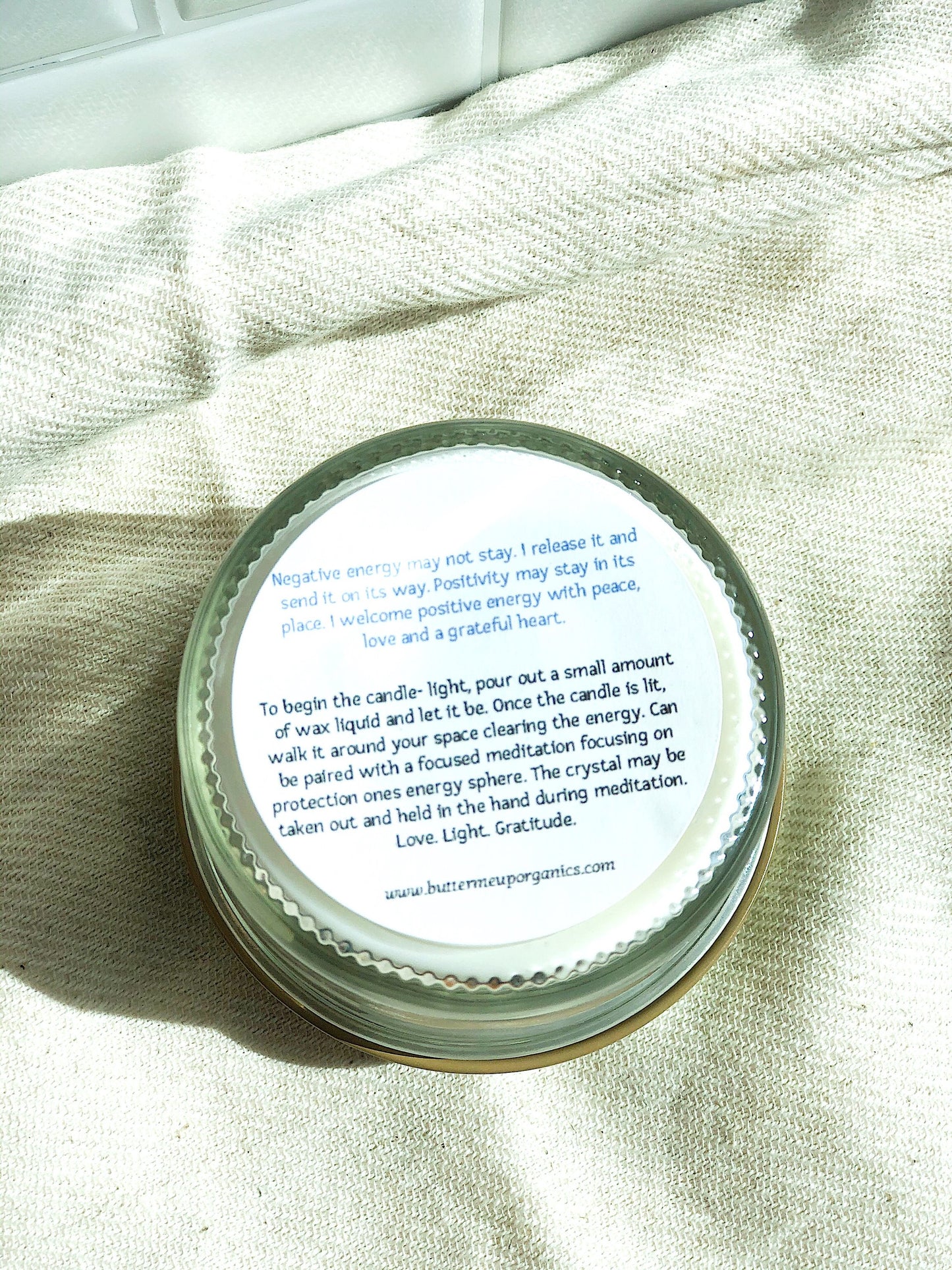 Space Clearing Candle/ Intention Candle / Organic Soy Candle / Candle - Organify Me