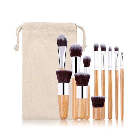 Lucky Beauty Bamboo Brush Set of 11 pcs - Organify Me