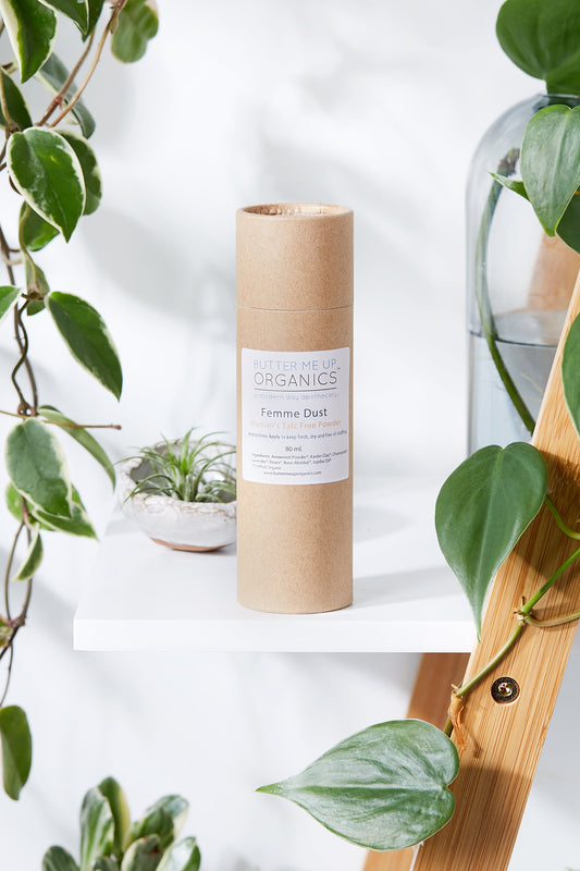 Femme Dust / Organic Talc Free Powder / No Chaffing / Freshening - Organify Me
