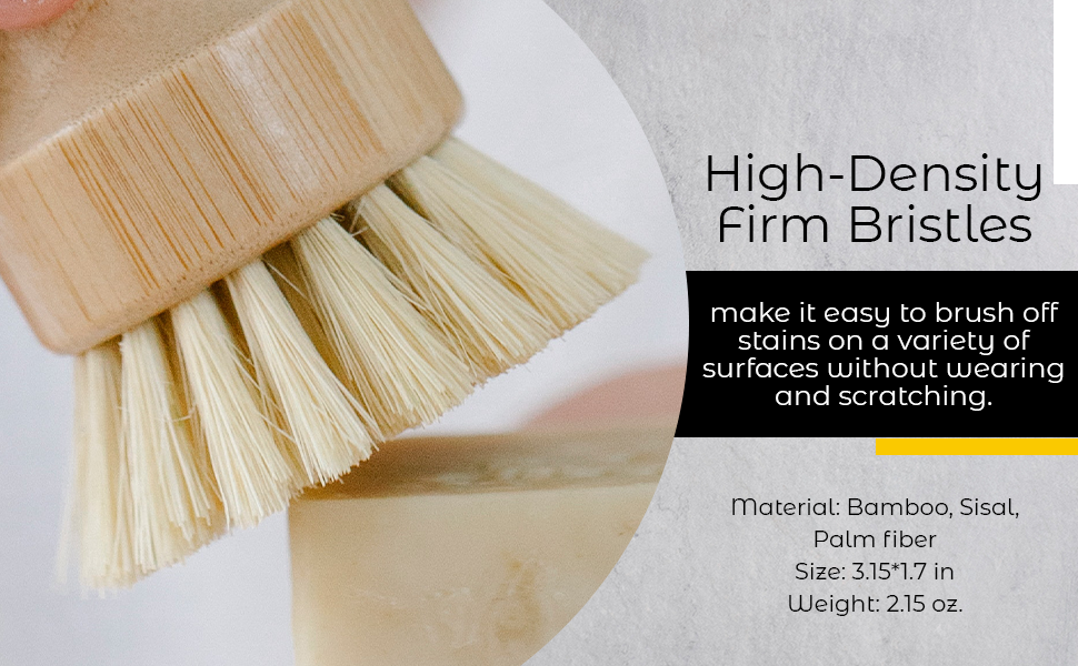 Bamboo Sisal Fiber Dish Brush - Organify Me