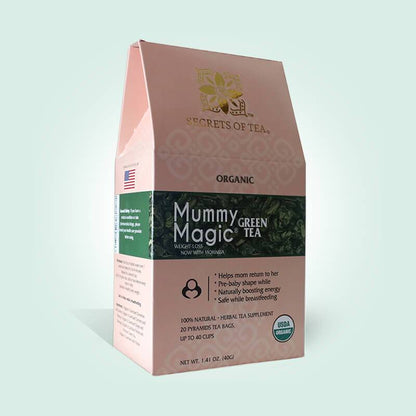 Organic Slimming Herbal Tea - Caffeine-Free with Moringa, 40 Servings - Organify Me