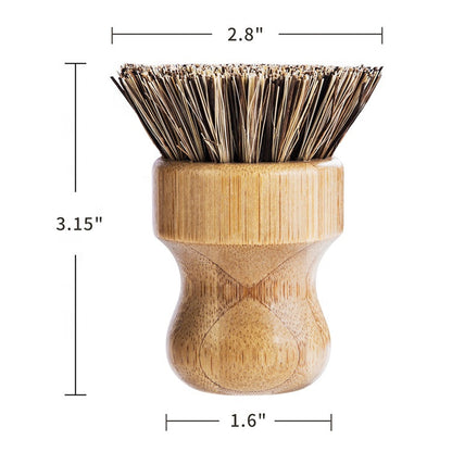 Bamboo Sisal Fiber Dish Brush - Organify Me