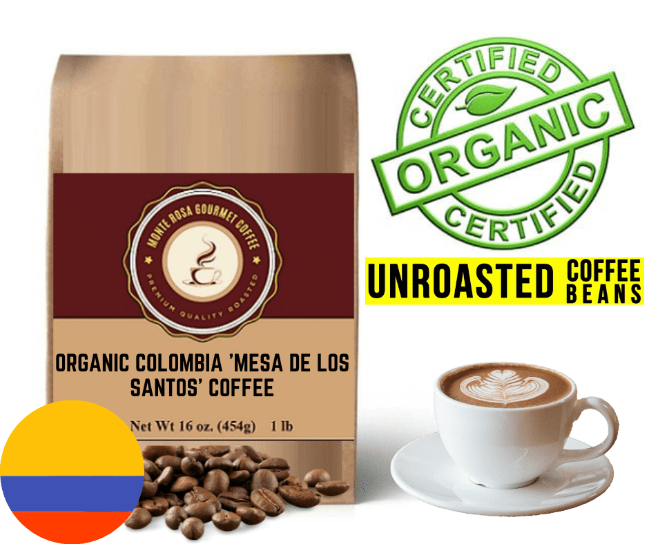 Organic Colombia 'Mesa de los Santos' Coffee - Green/Unroasted - Organify Me