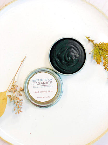 Organic Black Drawing Salve / Bee Stings / Rashes / Skin Ailments / - Organify Me