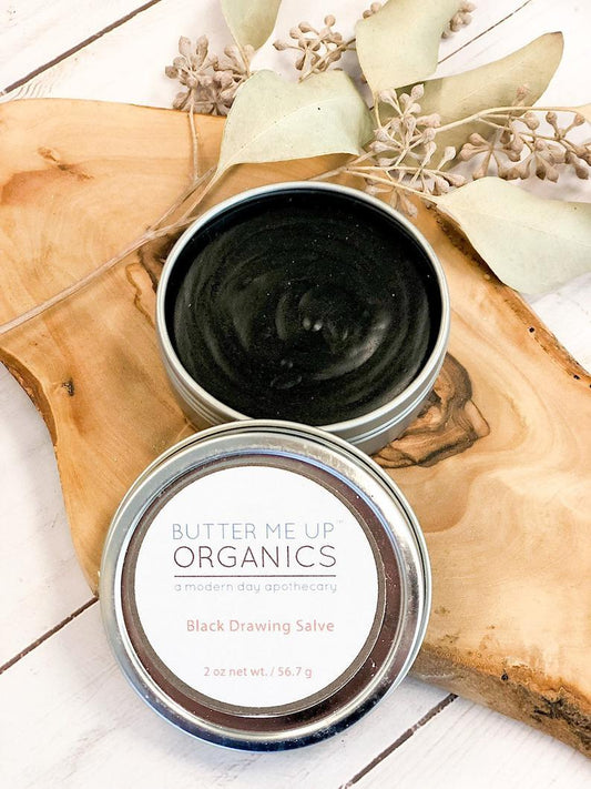 Organic Black Drawing Salve / Bee Stings / Rashes / Skin Ailments / - Organify Me
