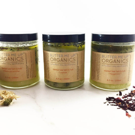 Organic Sea Salt Herbal Scrub Spa Pamper Treat - Organify Me